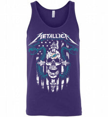 Metallica Snake Skull Miami Dolphins Logo Tank - zezetee