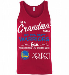 I'M A Grandma And A Golden State Warriors Fans Perfect Tank - zezetee