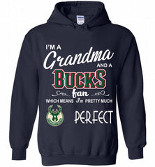 I'M A Grandma And A Milwaukee Bucks Fans Perfect Hoodie - zezetee