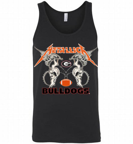Metallica Georgia Bulldogs Logo Tank - zezetee
