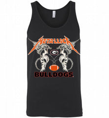 Metallica Georgia Bulldogs Logo Tank - zezetee