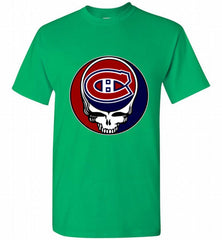NHL TEAM MONTREAL CANADIENS X GRATEFUL DEAD LOGO BAND Shirt - zezetee