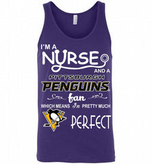 I'M A Nurse And A Pittsburgh Penguins Fans Gift Tank - zezetee