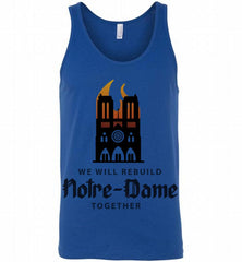 Fire at Notre Dame Cathedral I Will Rebuild Together Tank - zezetee