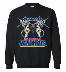 Metallica Florida Panthers Logo Crewneck Sweatshirt - zezetee