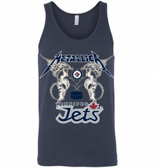 Metallica Winnipeg Jets Logo Tank - zezetee