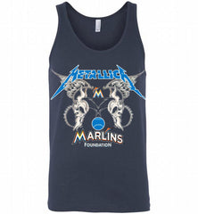 Metallica Miami Marlins Logo Tank - zezetee