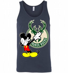Disney Mickey Mouse Dabbing Milwaukee Bucks Tank - zezetee