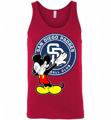 Disney Mickey Mouse Dabbing San Diego Padres Tank - zezetee