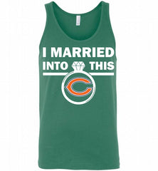 I MARRIED INTO THIS NFL Chicago Bears Fans Gift Tank - zezetee