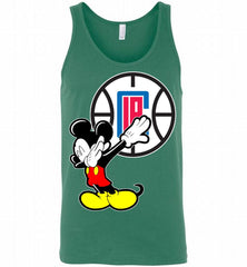Disney Mickey Mouse Dabbing Los Angeles Clippers Tank - zezetee