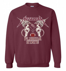 Metallica Florida State Logo Crewneck Sweatshirt - zezetee