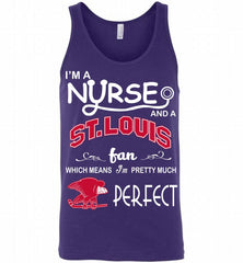 I'M A Nurse And A St Louis Eagles Fans Gift Tank - zezetee