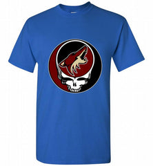 NHL TEAM ARIZONA COYOTES X GRATEFUL DEAD LOGO BAND Shirt - zezetee
