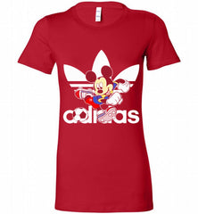 ADIDAS FOOTBALL MICKEY MOUSE DISNEY SPORTS Bella Ladies Tee - zezetee