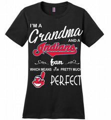 I'M A Grandma And A Cleveland Indians Fans Gift Ladies Perfect - zezetee