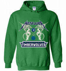 Metallica MinnesotaTimberwolves Logo Hoodie - zezetee