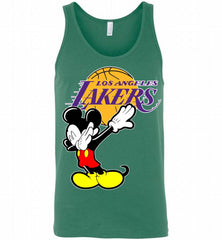 Disney Mickey Mouse Dabbing Los Angeles Lakers Tank - zezetee