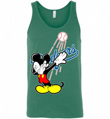 Disney Mickey Mouse Dabbing Los Angeles Dodgers Tank - zezetee