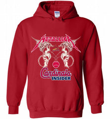 Metallica St Louis Cardinals Logo Hoodie - zezetee