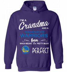I'M A Grandma And A Golden State Warriors Fans Perfect Hoodie - zezetee