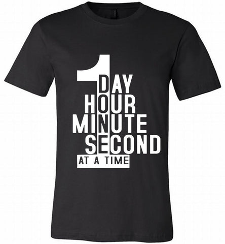 1 DAY HOUR MINUTE SECOND DONE AT A TIME Canvas USA - zezetee