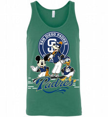 Mickey Goofy Donald San Diego Padres Teams Tank - zezetee