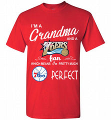 I'M A Grandma And A Philadelphia 76ers Fans Perfect Shirt - zezetee