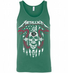 Metallica Snake Skull Toronto Raptors Logo Tank - zezetee