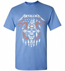Metallica Snake Skull Chicago Bears Logo Shirt - zezetee