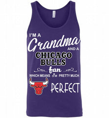 I'M A Grandma And A Chicago Bulls Fans Perfect Tank - zezetee