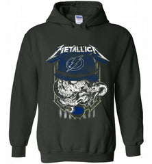 Metallica Skull Snake Tampa Bay Lightning Hoodie - zezetee