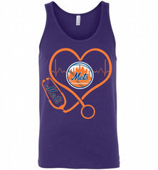 Nurse Heartbeat New York Mets Tank - zezetee