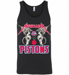 Metallica Detroit Pistons Logo Tank