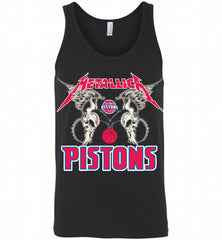 Metallica Detroit Pistons Logo Tank - zezetee