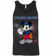 Atlanta Braves Mickey Mouse Disney Super Star Tank - zezetee