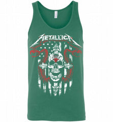 Metallica Snake Skull Chicago Bulls Logo Tank - zezetee