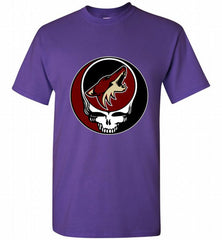 NHL TEAM ARIZONA COYOTES X GRATEFUL DEAD LOGO BAND Shirt - zezetee