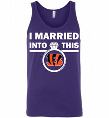 I MARRIED INTO THIS NFL Cincinnati Bengals Fans Gift Tank - zezetee