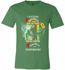 AQUAMAN I WILL DRINK FIREBALL HERE THERE I WILL DRINK FIREBALL EVERYWHERE Canvas USA - zezetee