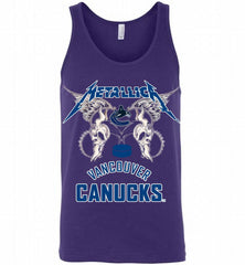 Metallica Vancouver Canucks Logo Tank - zezetee