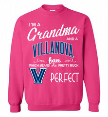 I'M A Grandma And A Villanova Wildcats Fan Crewneck Sweatshirt - zezetee