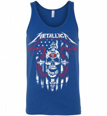 Metallica Snake Skull San Francisco 49ers Logo Tank - zezetee