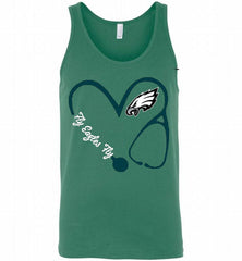 PHILADELPHIA EAGLES LOVE NURSE FLY EAGLES FLY Tank - zezetee
