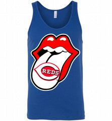 Cincinnati Reds  x The Rolling Stones Logo Tank - zezetee