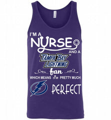 I'M A Nurse And A Tampa Bay Lightning Fans Gift Tank - zezetee