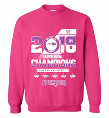 2018 SUPER BOWL CHAMPIONS NEW ENGLAND PATRIOTS Crewneck Sweatshirt - zezetee