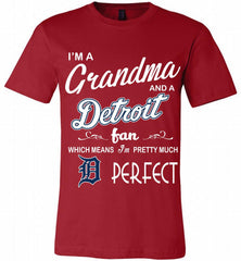 I'M A Grandma And A Detroit Tigers Fans Gift Canvas USA - zezetee