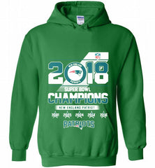2018 SUPER BOWL CHAMPIONS NEW ENGLAND PATRIOTS Hoodie - zezetee