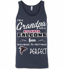 I'M A Grandpa And A Atlanta Falcons Pretty Much Perfect Tank - zezetee